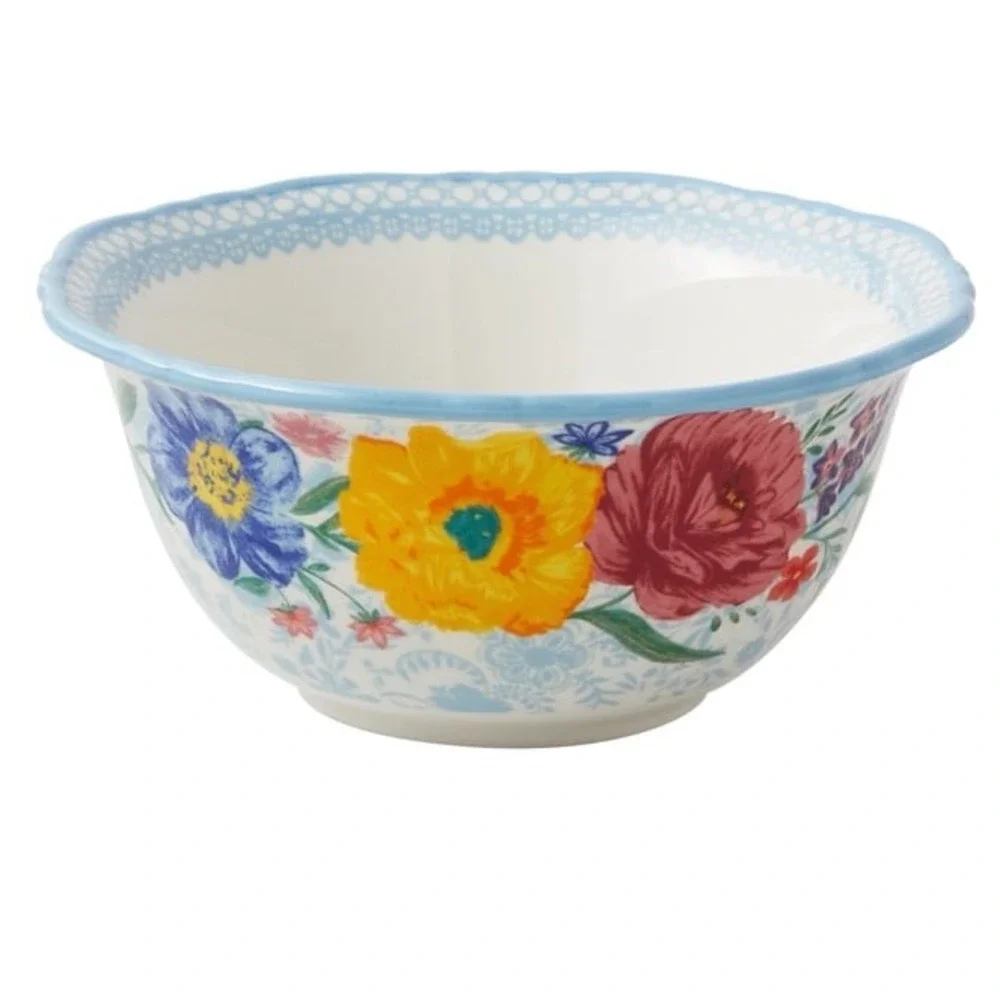 The Pioneer Woman Brilliant Blooms Stoneware Bowl